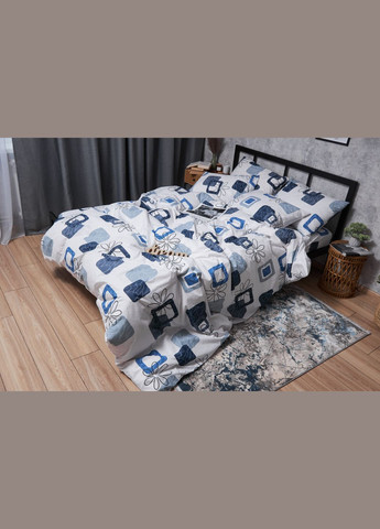 Комплект постільної білизни Бязь Gold Люкс «» Сімейні 143х210х2 наволочки 2х40х60 (MS-820004750) Moon&Star Silky Touch (293147759)