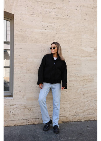 Женский бомбер оверсайз с баранкой Україна на пуговицах (360548506)