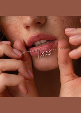 Колье Love в белом золоте кол02266 45 Oniks (264644689)