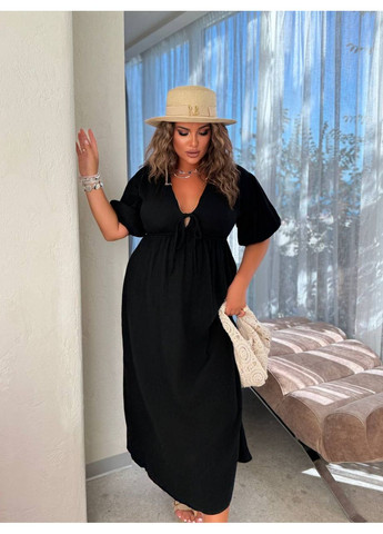 Чорна сукня сарафан,муслім,завʼязки на грудях,вільного крою,ботал Україна