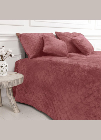 Покрывало Велюровое мягкое Mesa Rose размер 240х260 см ромб/круглый ТЕП (323645277)