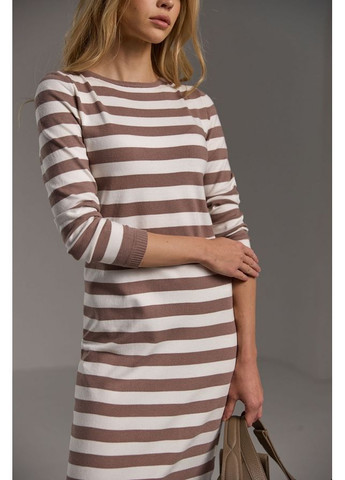 Бежева сукня 2508 суха троянда Triko Bakh