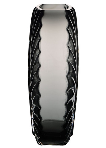 Ваза для цветов LEAF стеклянная 25 см дымчато-серая (A060205) Viva (366238986)