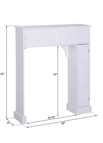 Стеллаж над унитазом из дерева Дафана лимонад (СУТ-002551) No Brand (328293540)