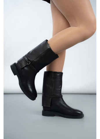 Чоботи жіночі Where Uweare ED233M3012-1R-1 Натуральна шкіра чорні 346716 Where Uwear (368971373)