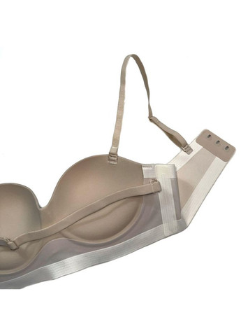 Бежевый лиф анжелика на утолщенном поролоне чашка а без без косточек Beisdanna
