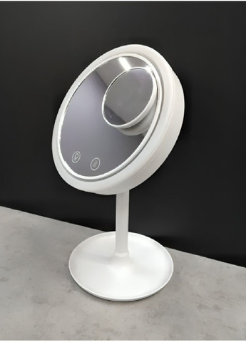 Дзеркало для макіяжу косметичне настільне кругле з підсвічуванням вентилятором збільшувальним дзеркальцем (480100-Prob) Unbranded (329360712)