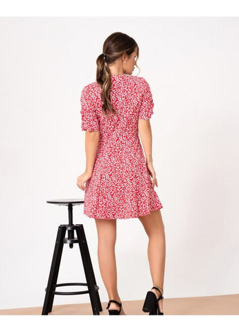 Червона повсякденний сукня 13877 червоний ISSA PLUS