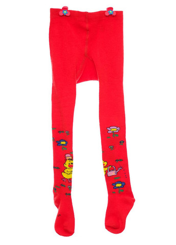 Колготы х/б для девочки с утенком красные 86 см (51708) BABYKROHA (315721691)