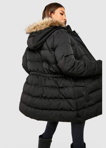 Чорна зимня куртка Boohoo