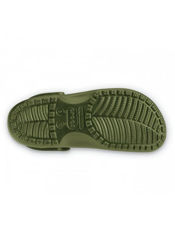 Зеленые сабо classic clog m8w10-41-26.5 см army green 10001 Crocs