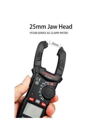 Затискний вимірювач AC600V/200A, DC600V (HT200A) Habotest (315142836)