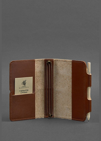 Шкіряний блокнот (Софт-бук) 3.0 світло-коричневий (A-026388) BlankNote (328961494)