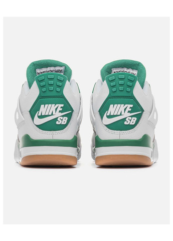 Белые демисезонные кроссовки nike No Brand Air Jordan 4 Retro SB Green