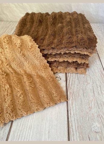 Серветка для кухні та прибирання з мікрофібри 10 шт 25х25 Коричневі Malloory Home (306554355)