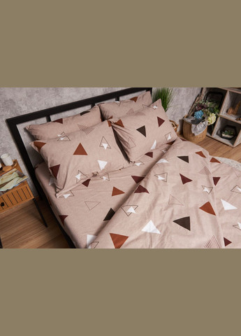 Комплект постільної білизни Бязь Gold Люкс «» полуторний 143х210 наволочки 4х50х70 (MS-820005548) Moon&Star Delta (296909730)