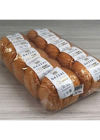 Пряжа Baby Wool XL колір 837 Помаранчевий Gazzal (353393137)