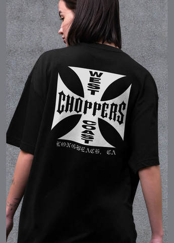 Женская Оверсайз Футболка С Принтом Choppers Without - (325401890)