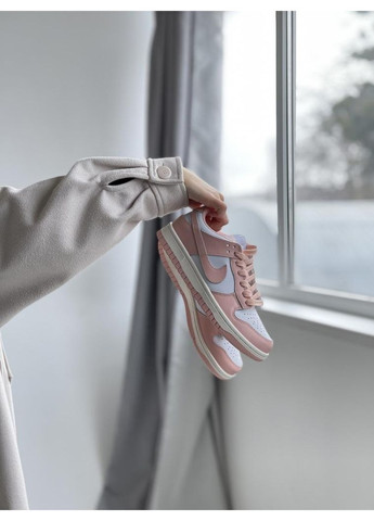 КРОССОВКИ ЖЕНСКИЕ NIKE DUNK DISRUPT PINK WHITE 2 НАЙК СБ ДАНК No Brand розовые демисезоны (367170509)