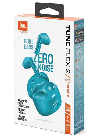 Bluetooth-гарнітура Tune Flex 2 Turquoise (JBLTFLEX2TQE) JBL (336960082)