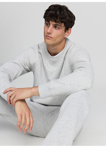 Серый свитшот чел Terranova (362561696)