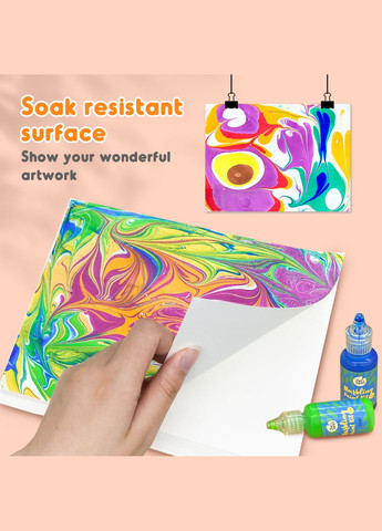 Папір для творчості мармурове малювання на воді, Ебру, в наборі 30 аркушів, ( JA 93962 ) Jar Melo (papir-dlya-tvorchosti-marmurove-malyuvannya-na-vodi-ebru-v-nabori-30-arkushiv-jar-melo-ja-93962-) (316037463)