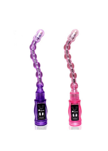 Вибратор анальный гибкий Limber - стимулятор вагинальный + анальный + массажер простаты Розовый Baile (303878030)