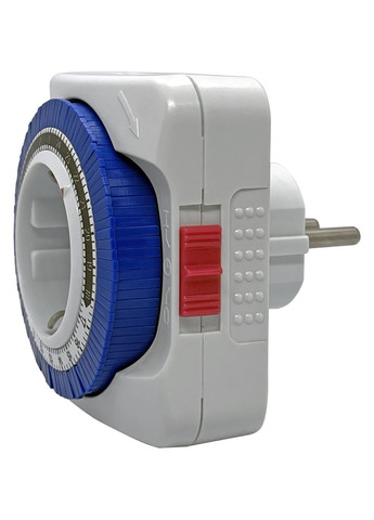 Розетка з таймером електро-механічна добова SwitchTimer X231 16А 230В Біла (XSTLA012415W 7294) XON E-Tech (304422394)