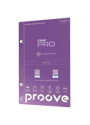 Гідрогелева 3D-плівка PRO для TECNO Spark 30 (KL6) — удароміцна, повний захист екрану, глянцева Proove (337348277)