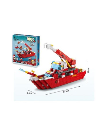Конструктор "Пожарный корабль" K89781 SHANTOU YISHENG, в коробке (6902241803355) No Brand (292709451)