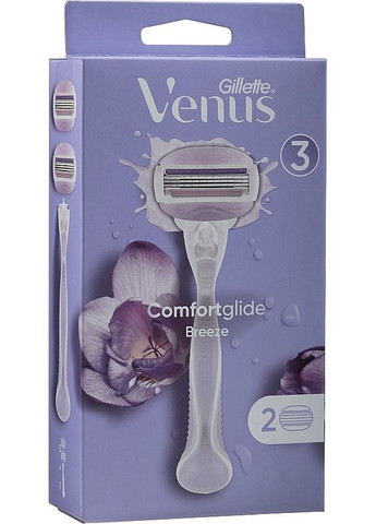Бритва з 2 змінними касетами Venus Comfortglide Breeze 2шт (2-987641) Gillette (369792663)