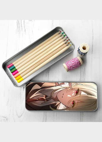 Пенал шкільний для хлопчика та дівчинки металевий Патріотизм Моріарті #008 7*18 см Silver No Brand (309158723)