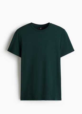 Темно-зеленая футболка H&M