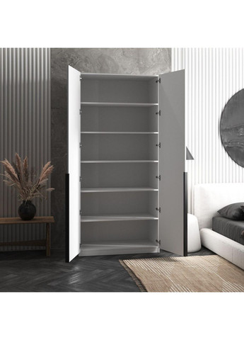 Двухдверный шкаф двухдверный с полками для одежды 1000x2200x500 (hm-26-sn) VAYS (363134664)