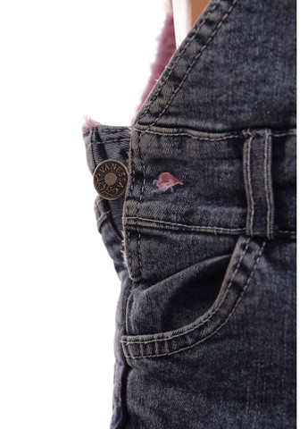 Комбинезон джинсовый для девочки на травке с зайкой синий 104 см (51076) BABYKROHA (297200748)