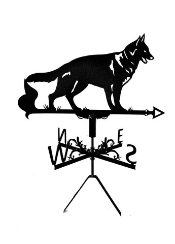 Флюгер на дом Собака, флюгер на крышу из металла 2 мм. No Brand (368896343)