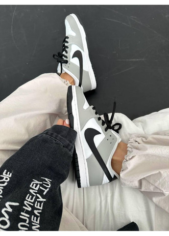 Серые демисезонные кроссовки мужские nike sb dunk low smoke grey найк сб данк No Brand