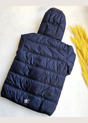 Темно-синяя демисезонная демисезонная куртка 134см ветровка детская куртка для девочки куртка деми осень весна Pepperts Куртка