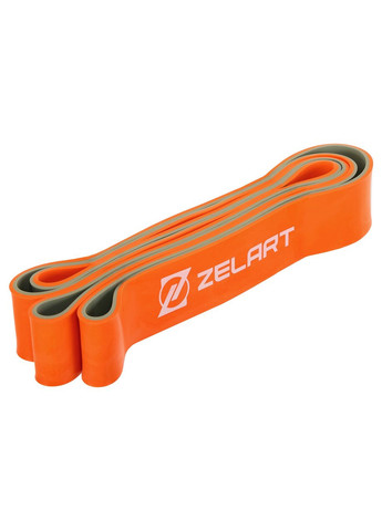 Гума петля для підтягувань та тренувань стрічка силова POWER LOOP FI-5439-5 (латекс, 2080x44x4,5мм, 400г, помаранчевий) Zelart (354703831)