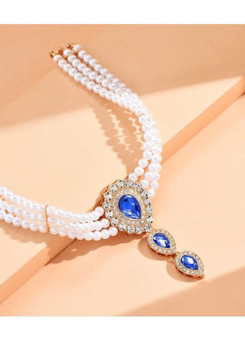 Кольє чокер з кулоном у камінцях та стразах No Brand (362376658)