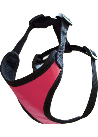 Нагрудник шкіряний+сітка №2 29-35 см/33-50 см Рожевий (4820224218977) Lucky Pet (279563724)