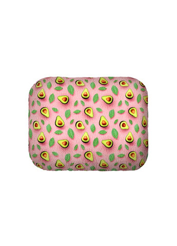Лежанка для собак Relax, рисунок "Авокадо на розовом", L, Ш 49 см, Дл 59 см, В 20 см WAUDOG (329745655)