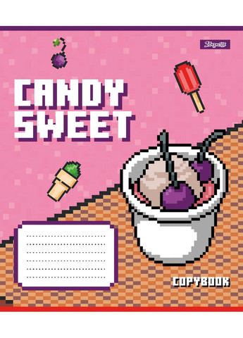 Набір зошитів шкільних 1Bересня А5/12 коса лінія Candy sweet 25 шт (767201) 1 Вересня (352167339)