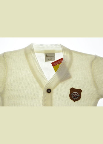 Бежевий зимовий кофта з довгим рукавом для хлопчика new style бежева 68 см (36220) BABYKROHA