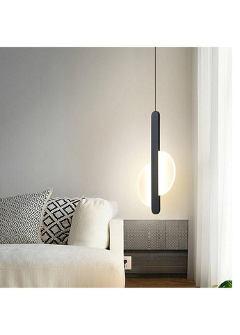 Люстра светодиодная подвесная LED светильник для квартиры на потолок лэд 26500 Черный 65-180х6х20 см. Sunnysky (335975332)