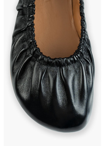 Жіночі балетки шкіряні NUGAIA | чорні натуральна шкіра (365434958)