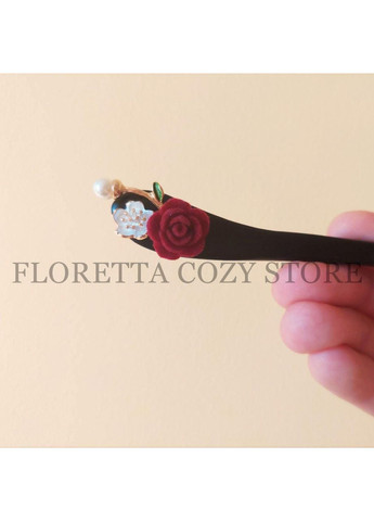 Японська шпилька для волосся канзаші з натурального дерева «Тиха Симфония» No Brand (370290377)