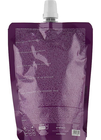 Чорний освітлювальний крем з ефектом срібла No Yellow Black Cream Lightener 500g (978470-67982) Fanola (368625293)