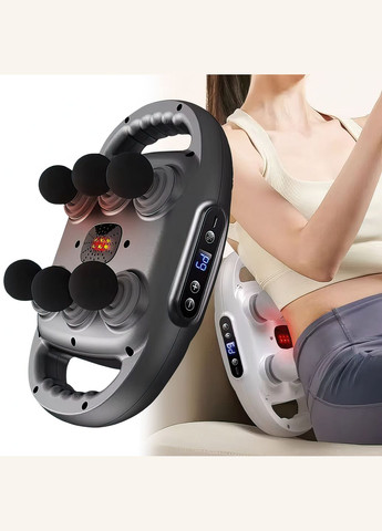 Массажер перкуссионный для тела 6 головок 20 скоростей и 9 режимов No Brand (322237781)