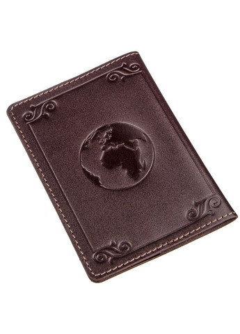 Кожаная обложка на паспорт с картой и рамкой SHVIGEL коричневая (sku_13983) No Brand (327819457)